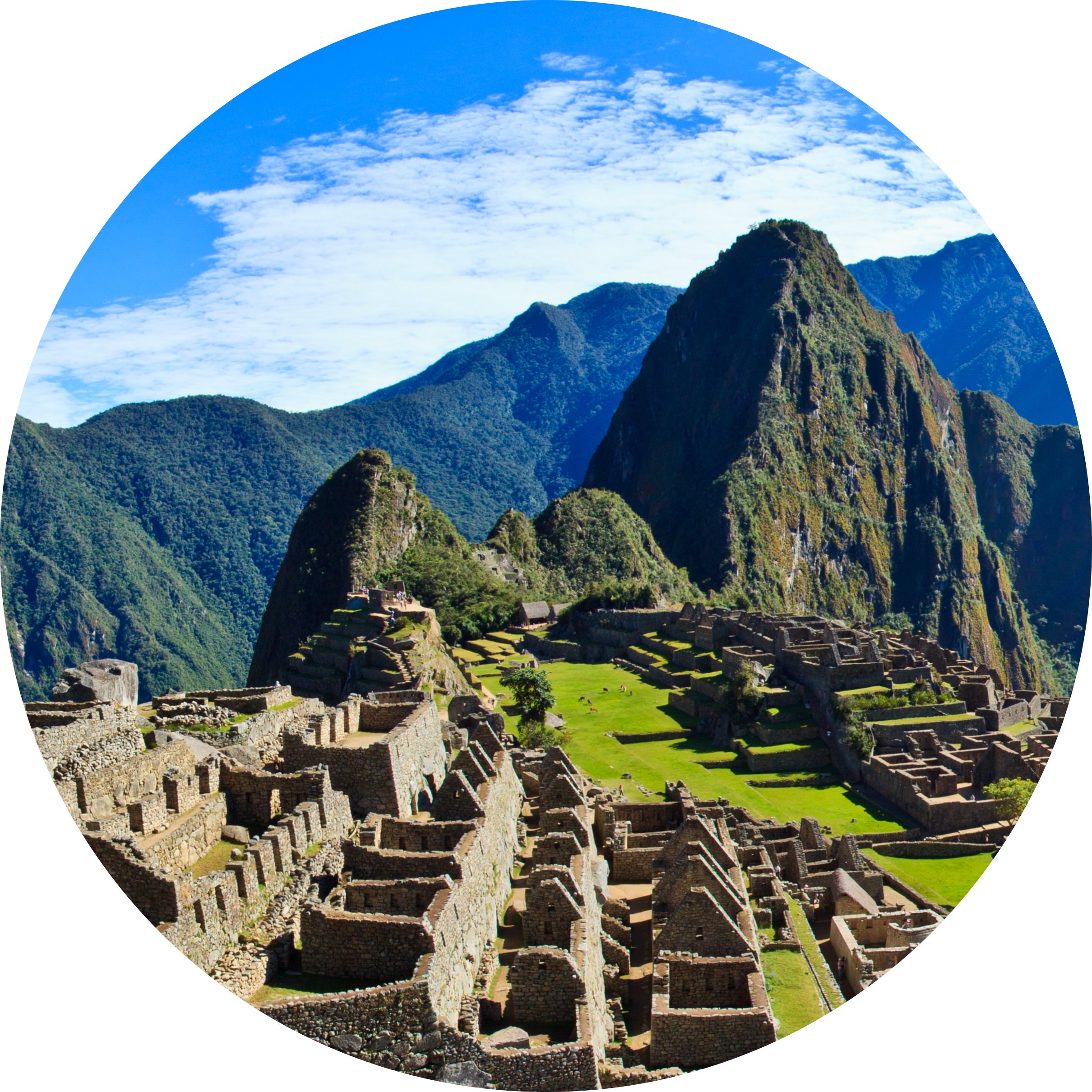 View of Inca ruins and mountains at Machu Picchu highlighting travel insurance for South America