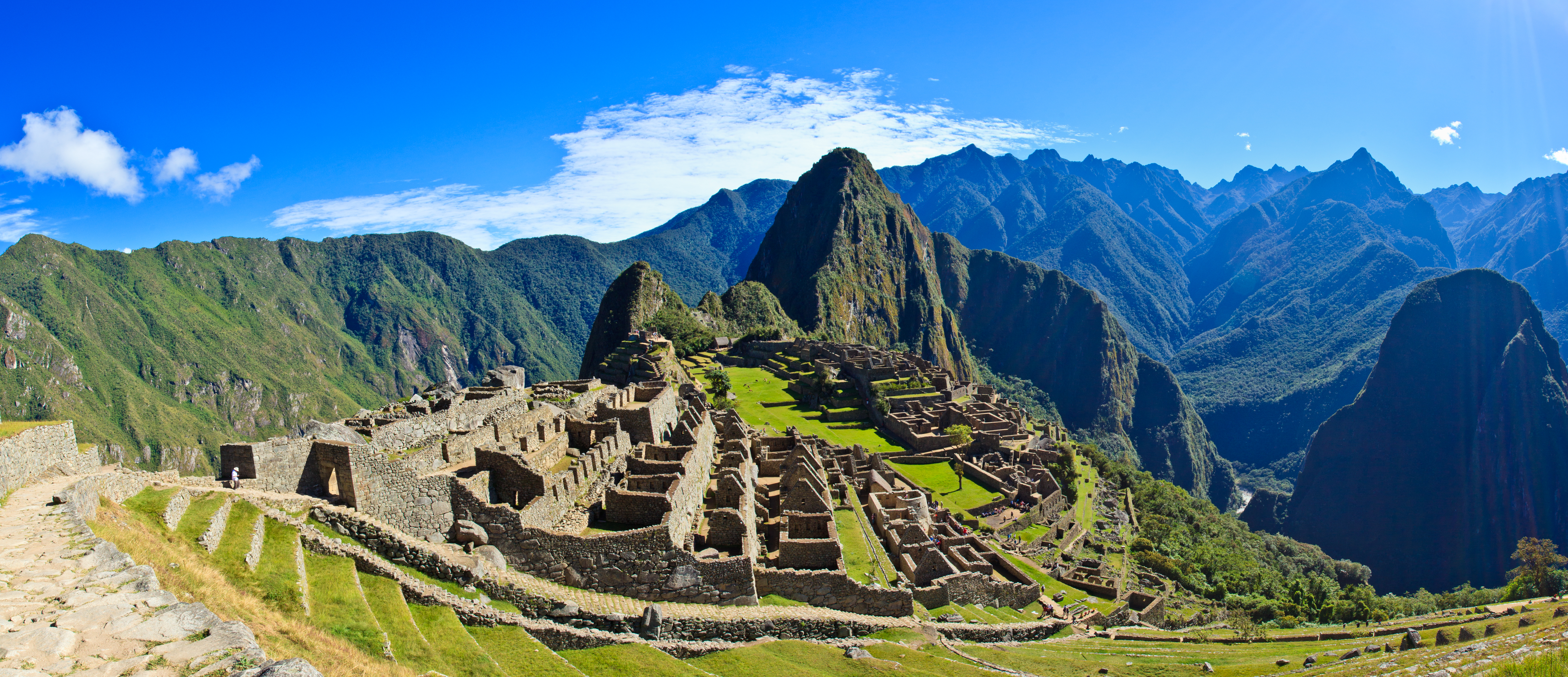 View of Inca ruins and mountains at Machu Picchu highlighting travel insurance for South America